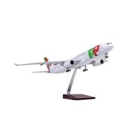 Avión de Aleación en Miniatura Modelo De Avión De Pasajeros A330 De Portugal Escala 1:135 Resina Luces Y Tren De Aterrizaje Coleccionables(with Light)