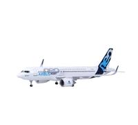 Avión de Aleación en Miniatura Modelo De Avión De Pasajeros Airbus A320 Neo Escala 1:80 De Resina Fundida A Presión con Luces Y Tren De Aterrizaje(with Light)