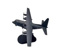 Avión De Ataque con Cañonera Aérea AC-130U De Metal Fundido APresión Modelo De Avión Militar De Aleación AC130 con Soporte Regalo De Exhibición Coleccionable 1/200(Gray2)