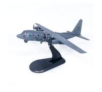 Avión De Ataque con Cañonera Aérea AC-130U De Metal Fundido APresión Modelo De Avión Militar De Aleación AC130 con Soporte Regalo De Exhibición Coleccionable 1/200(Gray1)