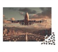 Avión de Carga Comercial 1000 Piezas Rompecabezas para Adultos Despegue de la Pista para Amantes O Amigos Imposable 1000pcs (75x50cm)