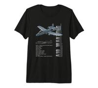 Avión de Combate a reacción A-10 Warthog Thunderbolt II Camiseta Premium