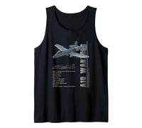 Avión de Combate a reacción A-10 Warthog Thunderbolt II Camiseta sin Mangas