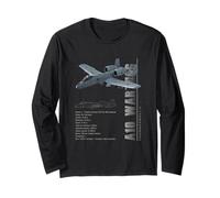 Avión de Combate a reacción A-10 Warthog Thunderbolt II Manga Larga