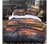 Avión de combate antiguo Funda de Edredón Diseño 3D Juego de 3 Piezas Suave Cremallera Oculta incluye Fundas de Almohada Transpirable Escena de guerra aérea Funda Edredon for niña Single（135x200cm）