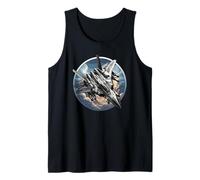 Avión de combate avión militar gráfico de avión Camiseta sin Mangas
