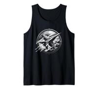 Avión de combate avión militar gráfico de avión Camiseta sin Mangas