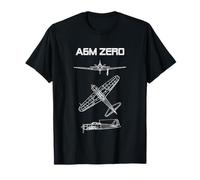 Avión de combate japonés de la Segunda Guerra Mundial A6M Zero Camiseta
