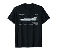 Avión de combate MiG-21 - Diseño de aviones soviéticos de la Guerra Fría Camiseta