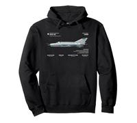 Avión de combate MiG-21 - Diseño de aviones soviéticos de la Guerra Fría Sudadera con Capucha