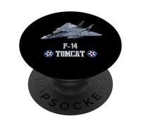 Avión de Combate Militar Estadounidense F14 Tomcat PopSockets PopGrip Adhesivo