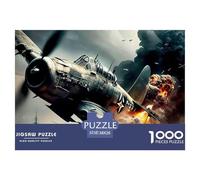 Avión de Combate Segunda Guerra Mundial Puzzle para Adultos Puzzle de 1000 Piezas Batalla Aérea Relajación Familia 38x26cm/1000pcs