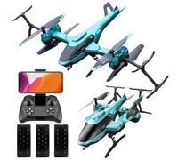 Avión De Control Remoto, 2.4GHz Plegable RC Helicóptero Con Evitación De Obstáculos, 360 ° Flips, Altitude Hold, One-Key Despegue/Aterrizaje Quadcopter