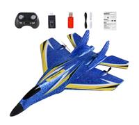 Avión de control remoto genérico | Kit de avión RC de luces LED coloridas | Juguete de avión educativo al aire libre | Juguete de volante RC impermeable de 2,4 GHz para adultos principiantes |