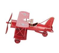 Avión de Hierro Forjado Modelo Retro Decoración Moderna para Hogar y Jardín Hecho en Metal Resistente con Diseño Inspirado en Amelia Earhart, 22 x 18 x 0 cm Final Selling Points: