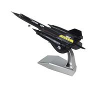 Avión de Juguete a Escala 1/144, Caza de reconocimiento SR-71 Blackbird de la USAF, Modelo de avión de aleación de Metal, misil Militar.