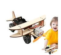 Avión de juguete modelo de madera, kit de construcción de madera, aviones, juguetes eléctricos para pasatiempos, divertidos juguetes educativos de montaje para niños de 6 a 12 años, juego de