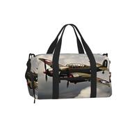 Avión de la Segunda Guerra Mundial 2 estándar, escala 2_00x, estampado para hombres y mujeres, equipaje deportivo de mano, impermeable, para viajes, gimnasio, bolsa cruzada para entrenamiento