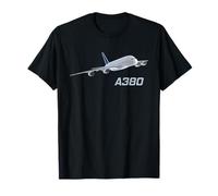 Avión de pasajeros A380, aerolínea, jet, avión Camiseta