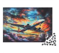 Avión de pasajeros Puzzle De 1000, DIY, Juguete Educativo, Decoración del Hogar, Rompecabezas para Adultos, A Partir De 14 Años 1000pcs (75x50cm)
