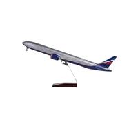 Avión De Resina Fundida A Presión Escala 1/157 Modelo Ruso Aeroflot B777 47 Cm Adorno Recuerdo Aficionados Militares(No Light)
