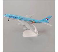 Avión Escala exhibición 20 cm para el Modelo avión Boeing 747 Korean Air aleación Metal Fundido presión Regalo para Fiestas navideñas Adecuado para Regalar