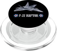 Avión Estadounidense Stealth Fighter F22 Raptor PopSockets PopGrip para MagSafe