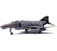 Avión exhibición Escala 1/100 para el Caza F-4 avión Militar simulado Metal Fundido presión maqueta Adorno para Mesa conferencias Ideal para Regalar