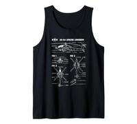 Avión Militar Estadounidense AH-64 Longbow Camiseta sin Mangas