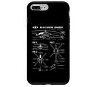 Avión Militar Estadounidense AH-64 Longbow Carcasa para iPhone 7 Plus/8 Plus