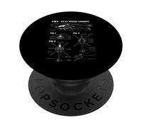 Avión Militar Estadounidense AH-64 Longbow PopSockets PopGrip Adhesivo
