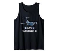 Avión Militar Estadounidense C17A de Transporte Pesado Camiseta sin Mangas