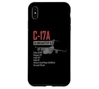 Avión militar estadounidense C17A de transporte pesado Carcasa para iPhone XS Max