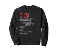Avión Militar Estadounidense C17A de Transporte Pesado Sudadera