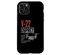 Avión Militar Estadounidense V/STOL V22 Osprey Carcasa para iPhone 11 Pro