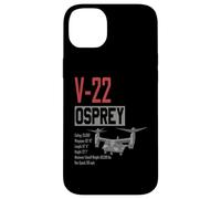 Avión Militar Estadounidense V/STOL V22 Osprey Carcasa para iPhone 14 Plus