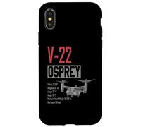 Avión Militar Estadounidense V/STOL V22 Osprey Carcasa para iPhone X/XS
