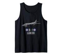 Avión Militar estratégico Estadounidense B1 Lancer Camiseta sin Mangas