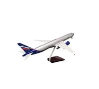 AvióN Miniatura Modelo De Avión De Resina Fundida A Presión B777 Ruso A Escala De 47 Cm con Tren De Aterrizaje para Decoración. para Principiantes(No Light)