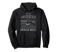 Avión musculoso Estadounidense B-52 Stratofortress Vintage Sudadera con Capucha