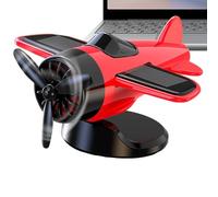 Avión Para Automóvil: Adornos A La Aeronave Solar A La Deriva | Juguete De Auto De Avión | Ornamentos Del Tablero De Autos Con Energía Solar | Decoración Fan De Juguete Modelo A La Deriva Para Hombres