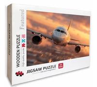 AvióN Puzzle de 5000 Piezas para Adultos, Puzzle Madera con Caja 156x105cm, Rompecabezas Adultos de Alta Dificultad, DIY Juego de Rompecabezas, Pasatiempo Creativo, Decoración Verano, (Sunset) A-7849