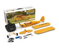 Avión RC, avión de control remoto sin escobillas de 2.4G 4CH, avión de ala fija EPP 3D/6G, modelo de avión deslizante listo para volar RTF con luz LED, avión para principiantes (versión RTF) (A106
