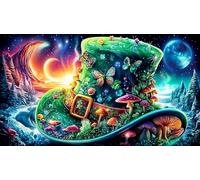 Avión sobre el Globo Digital Puzzle de 1000 Piezas de Papel Reciclado - Regalo Divertido & Idea Adultos 38x26/1000pcs