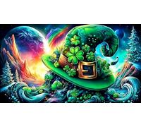 Avión-sobre-Globo-Digital Puzzle de 1000 Piezas para Juegos de Puzzles Familiares Adultos y niños 38x26cm/1000pcs