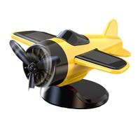 Avión Solar para salpicadero de Coche - Solar para salpicadero de Coche | Patrón de Carreras Giratorio Ventilador Vehículos a la Deriva Decoración Interior para Hombres Mujeres Niños Objetos d