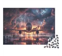 Avión, Truenos y relámpagos Rompecabezas Puzzle,70x50cm/1000pcsAdulto Juego Educativo Decoración del Hogar