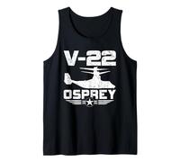 Avión V-22 Multi-Misión de Rotor Inclinable Desgastado Camiseta sin Mangas