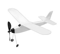 Aviones de banda de goma, kit de avión alimentado por banda de goma, juguete volador de avión planeador DIY para estudiantes y adultos, juego de actividades de deportes al aire libre, modelo de
