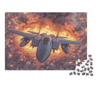 Aviones de Caza Puzzles Imposible,desafío for Adults Flames of War Juego Educativo 1000 Piezas Obra De Arte De Juego De para Adultos Y Niños 1000pcs (75x50cm)